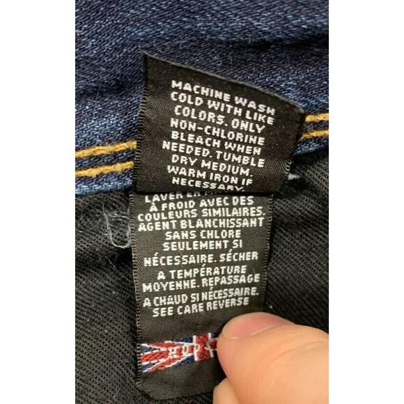 USA Hudson 31 Denim Blue Jeans Bootcut Straight Leg Dark Wash - Picture 9 of 14